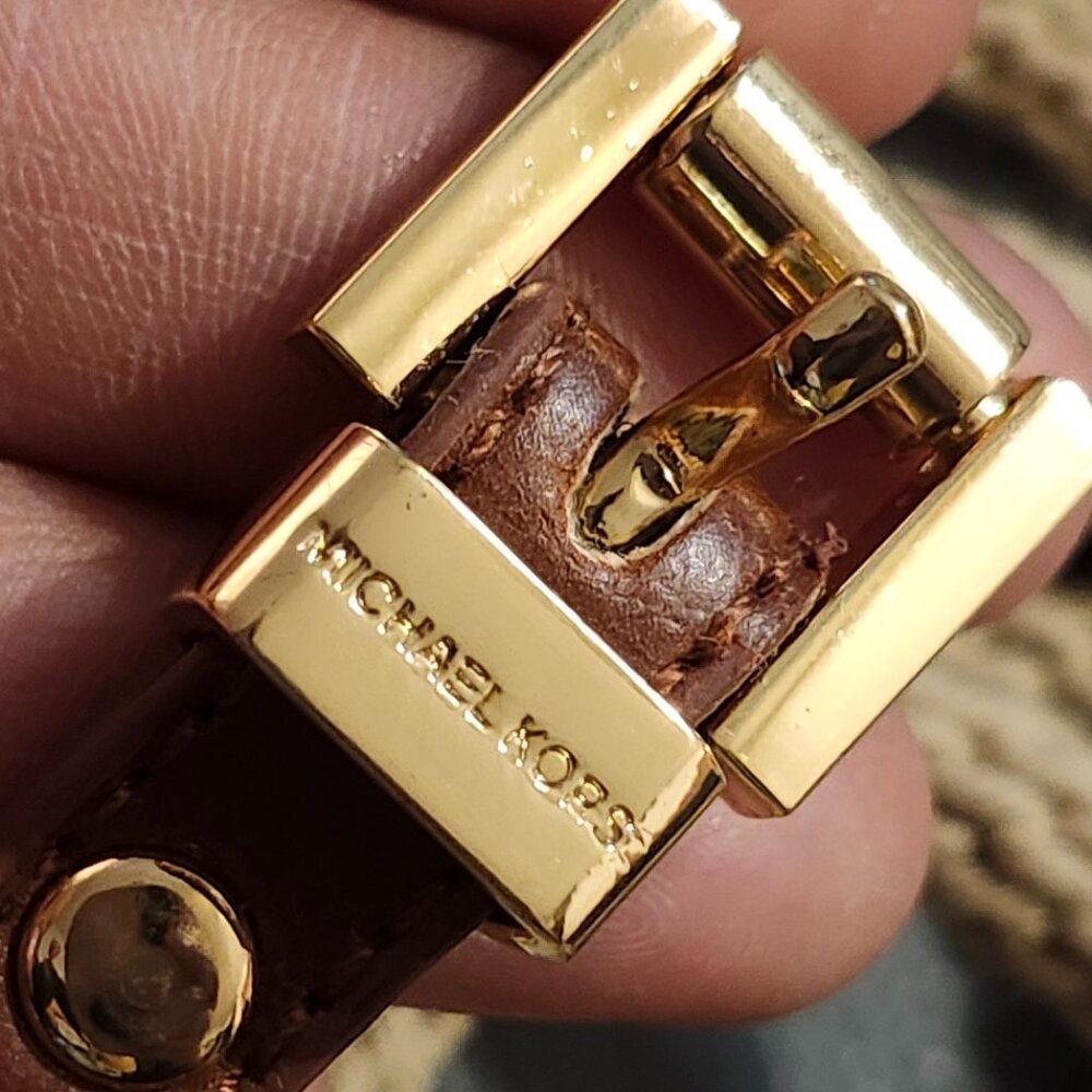 A Michael Kors Woven Braided Belt - Picture 2 of 6